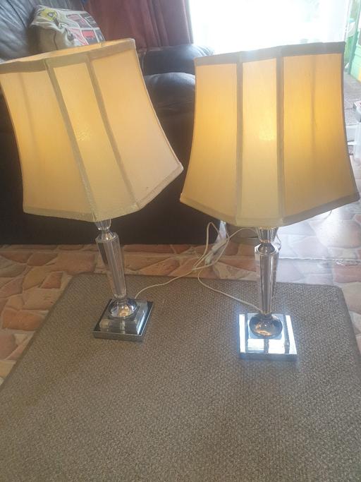 Buy & Sell Gornal Wood Dudley - Photos for 2 , Dunhelm Chrome Lamps , Good Condition,