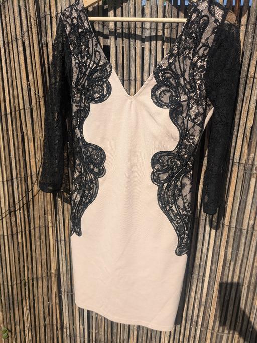Buy & Sell Whitefield Bury - Photos for Lipsy Nude & black lace bodycon dress size12