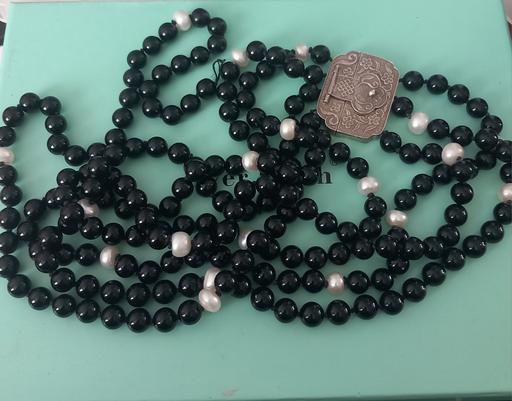 Buy & Sell Thatto Heath Saint Helens - Photos for sterling pearl and onyx 4 strand necklace