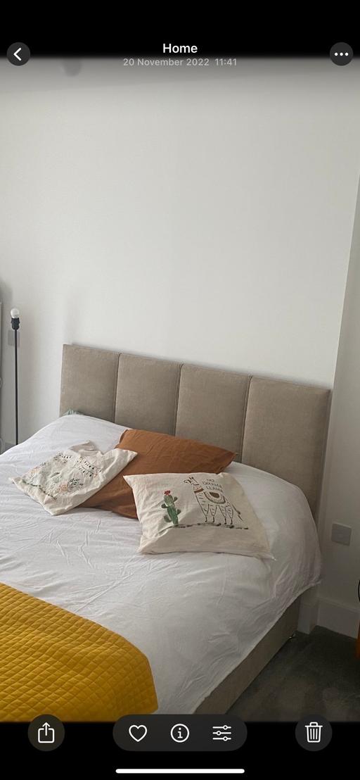 Buy & Sell Deptford South East London - Photos for Bed headboard (king size, Emma sleep brand)
