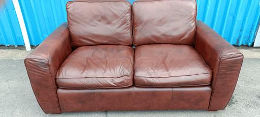 Buy & Sell Cheslyn Hay South Staffordshire - Photos for Modern Brown Leather Sofa