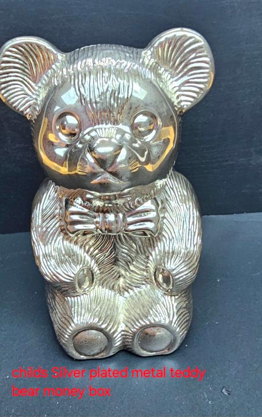 Buy & Sell Heath Hayes Cannock Chase - Photos for Vintage Silver Plated Metal Teddy Bear shaped