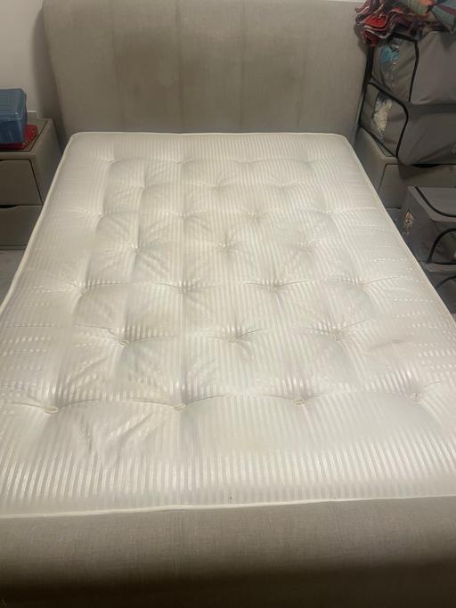 Buy & Sell Evington Leicester - Photos for Double bed with mattress and 2 draws