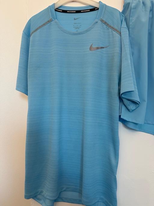 Buy & Sell Liverpool Sefton - Photos for Nike light blue miler T-shirt and shorts