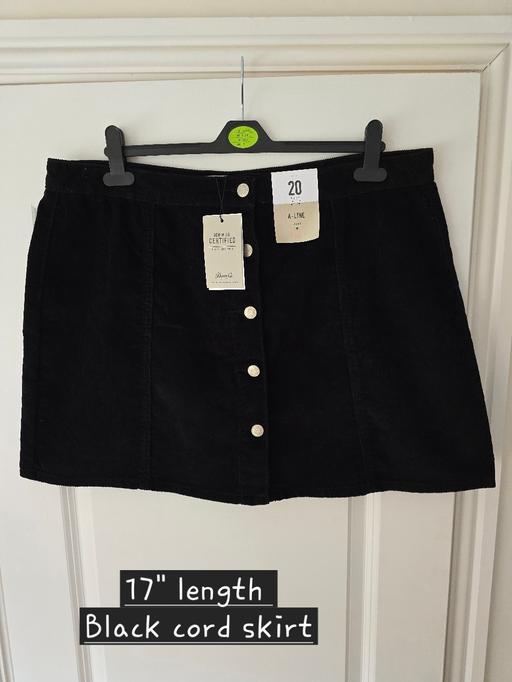 Buy & Sell Rowley Regis Sandwell - Photos for Primark bkack cord skirt - uk20 bnwt