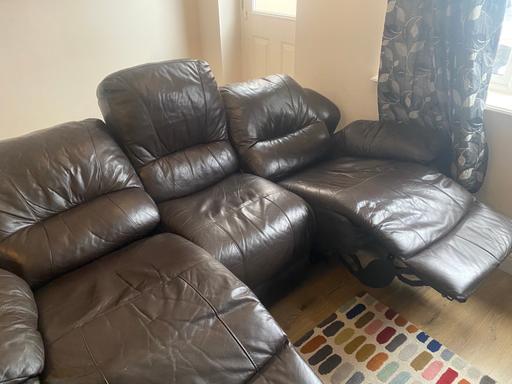 Buy & Sell Southwater Horsham - Photos for Real Leather 3 or 2 seater Sofa.