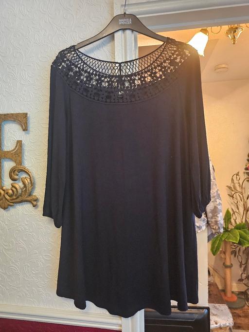 Buy & Sell Pensnett Dudley - Photos for YOURS LONG LINE CROCHET NECKLINE TUNIC SZ 18