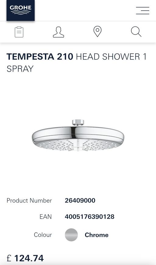 Buy & Sell Ilford Redbridge - Photos for Brand new boxed Tempesta 210 Head shower 1 sp