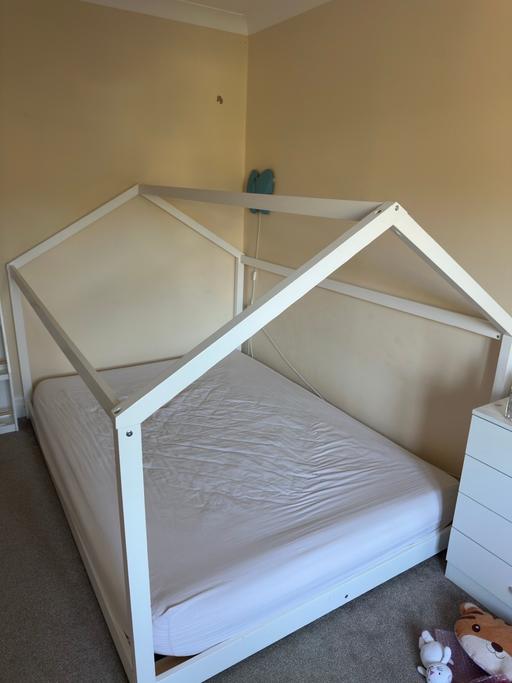 Buy & Sell Tadpole Garden Village Swindon - Photos for Kids bed with mattress white wooden bed frame