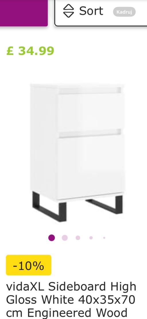 Buy & Sell Water Orton North Warwickshire - Photos for Sideboard white New in a box