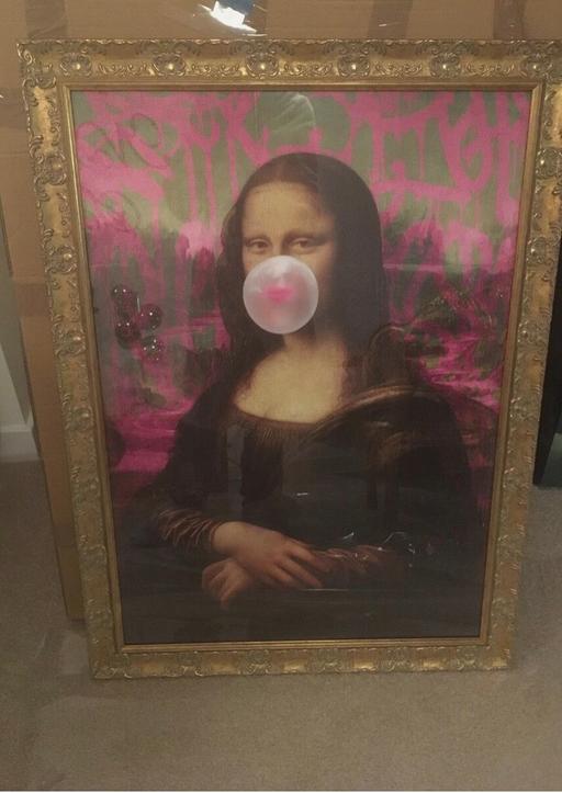 Buy & Sell Borough South East London - Photos for Mona Lisa blowing bubblegum artwork