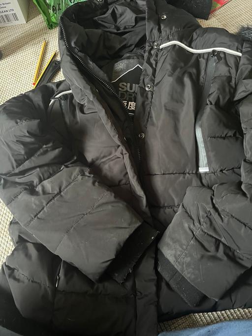 Buy & Sell Wednesfield Wolverhampton - Photos for Ladies Superdry coat size 14 fur missing