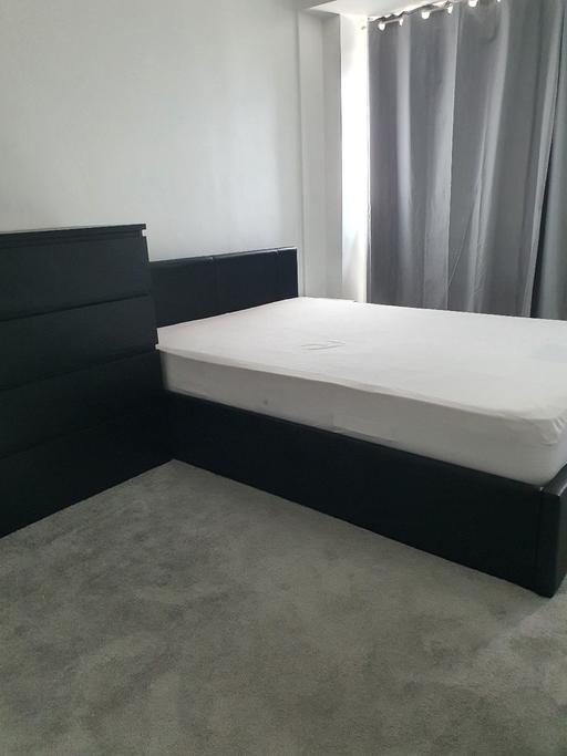 Buy & Sell Plaistow East London - Photos for Double bed with mattress and X2 chester draw