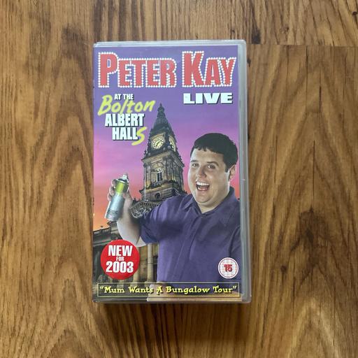 Buy & Sell Atherton Wigan - Photos for Peter Kay Live At The Bolton Albert Halls VHS