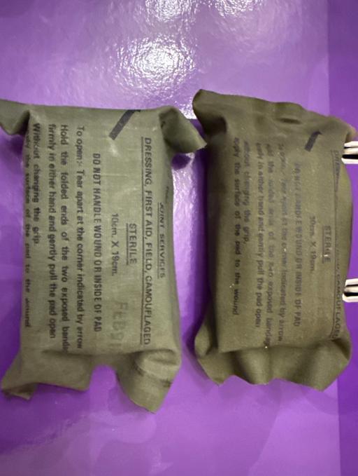 Buy & Sell Minworth Birmingham - Photos for 2x Military services dressing sealed