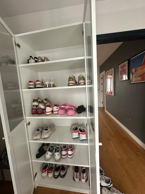 Buy & Sell Hackney Wick East London - Photos for IKEA BESTÅ cabinet unit w/ OXBERG glass doors