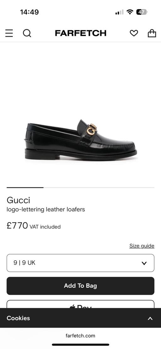 Buy & Sell Islington North London - Photos for Gucci logo lettering loafers