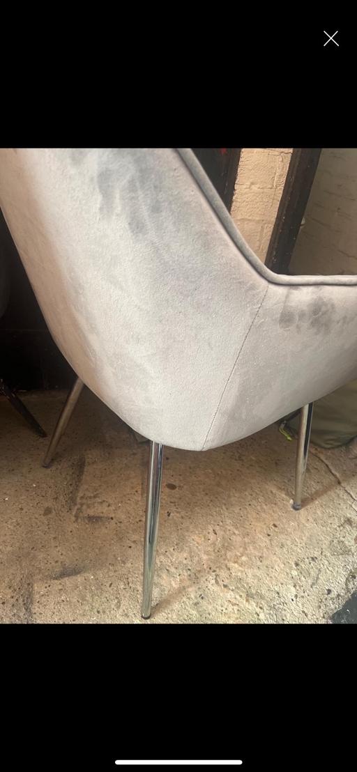 Buy & Sell Conisbrough Doncaster - Photos for Dunelm grey bucket dressing chair