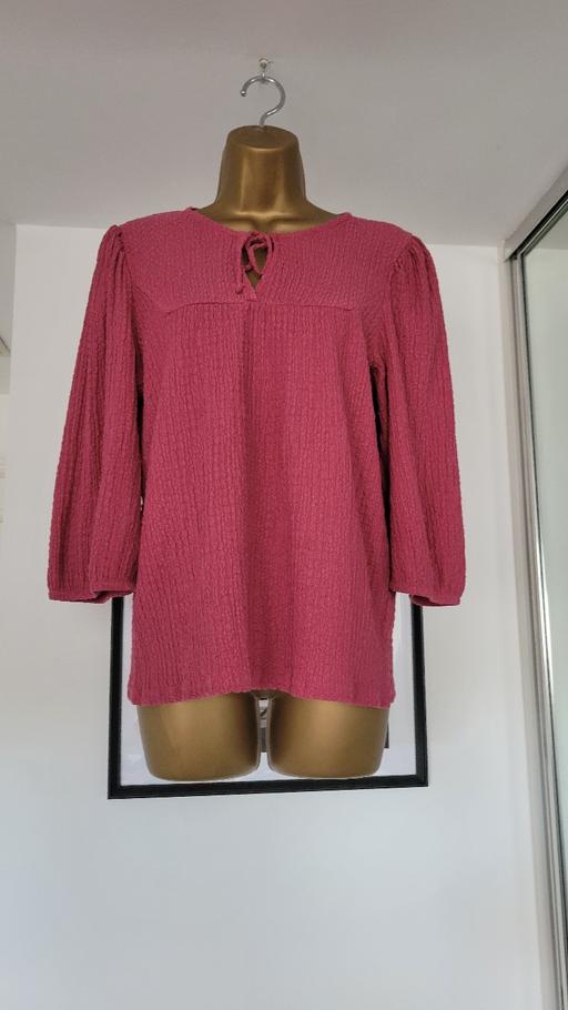 Buy & Sell Hadley Telford and Wrekin - Photos for Women Raspberry Tie Neck Blouse Size 14