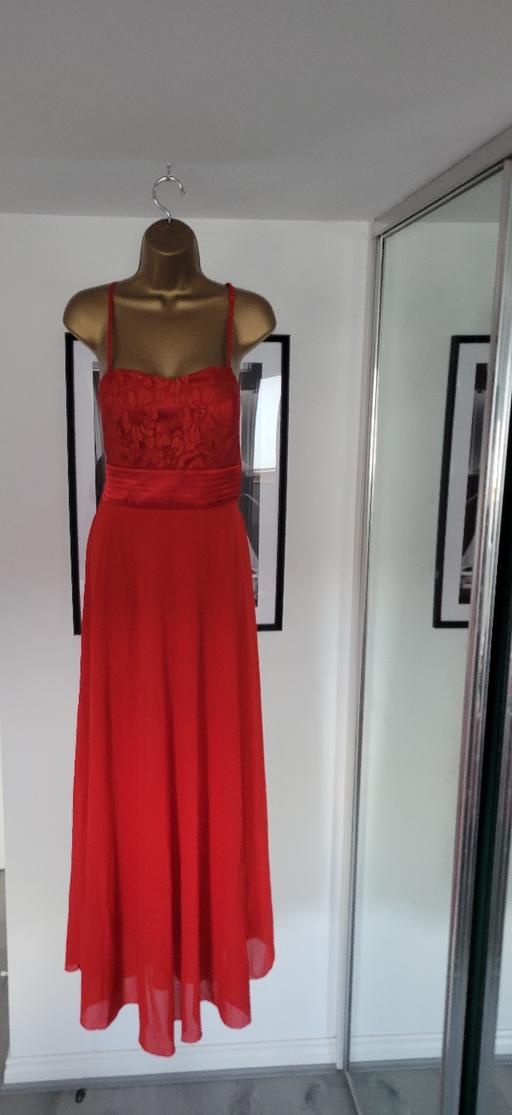 Buy & Sell Hadley Telford and Wrekin - Photos for Red Lace Evening Maxi Dress Size M