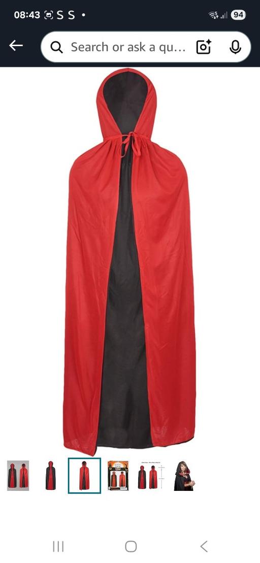 Buy & Sell - Photos for Cloak Fancy Adult Costume Masquerade Party Ha