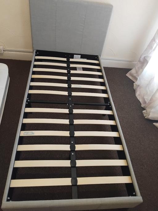 Buy & Sell Cwm Blaenau Gwent - Photos for single fabric bed with a deluxe mattress