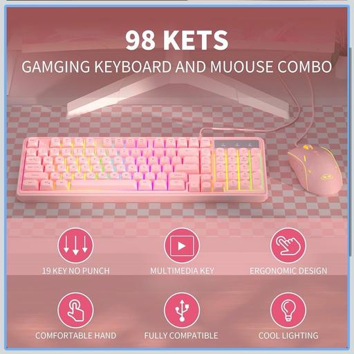 Buy & Sell Thurmaston Charnwood - Photos for MageGee Pink Gaming Keyboard & Mouse