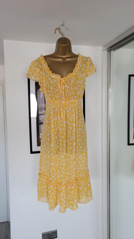 Buy & Sell Hadley Telford and Wrekin - Photos for Women Yellow Summer Floral Dress Size 12