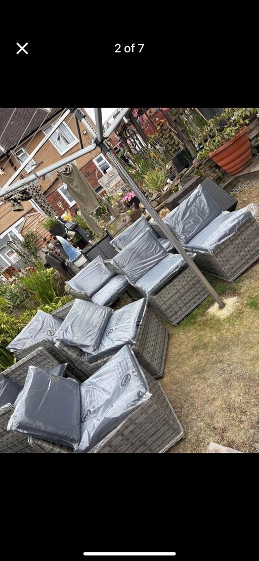 Buy & Sell Duckmanton Chesterfield - Photos for 8 piece rattan garden furniture