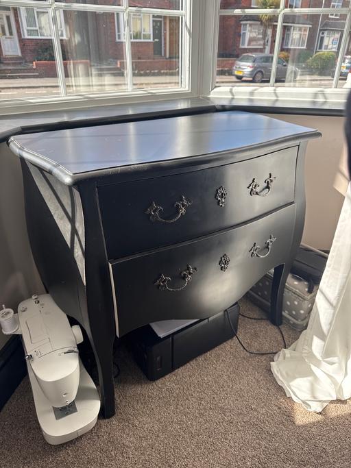 Buy & Sell Great Wyrley South Staffordshire - Photos for French style black cabinet with drawers