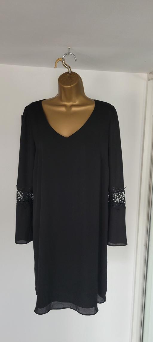 Buy & Sell Hadley Telford and Wrekin - Photos for Wallis Black Shift Dress Sheer SleevesSize12