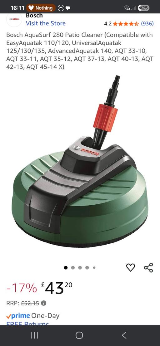 Buy & Sell Yew Tree Estate Sandwell - Photos for bosch 280 pressure patio cleaner