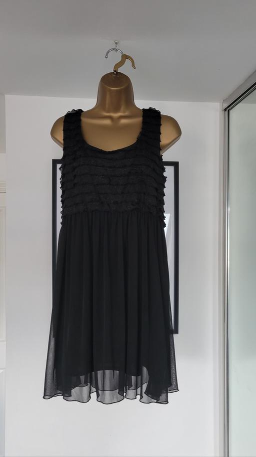 Buy & Sell Hadley Telford and Wrekin - Photos for D.Perkins Black Babydoll Chiffon Mini Dress