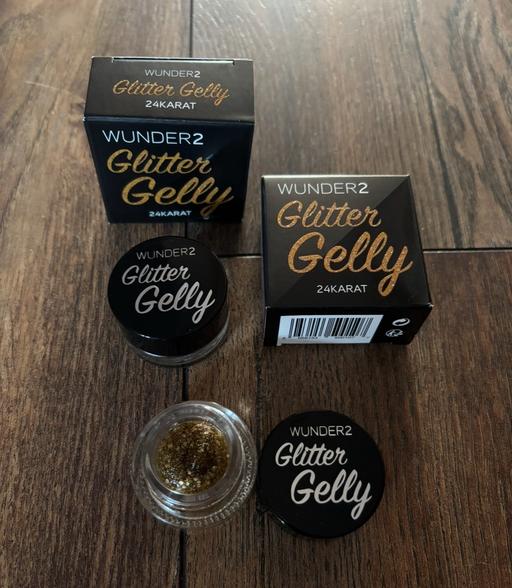 Buy & Sell Woodcross Wolverhampton - Photos for 2pcs Wunder 2 Glitter Gelly 24 karat gold
