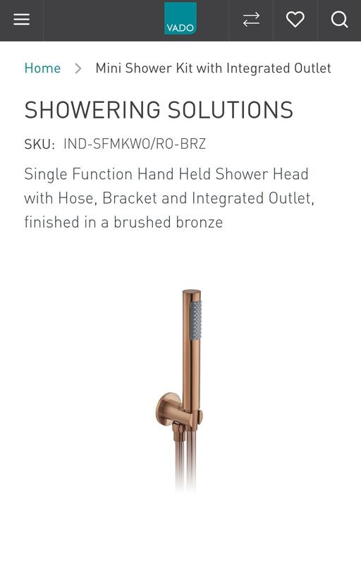 Buy & Sell Ilford Redbridge - Photos for Single Function Hand Held Shower Head with Ho