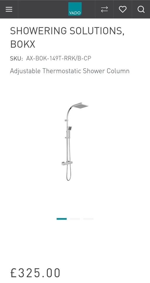 Buy & Sell Ilford Redbridge - Photos for Vado Adjustable Thermostatic Shower Column X2