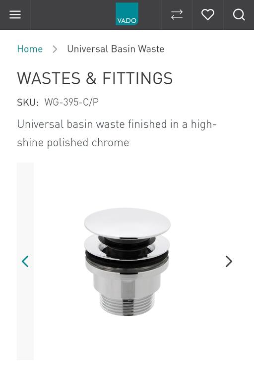 Buy & Sell Little Ilford East London - Photos for Universal basin waste finished in a high-shin
