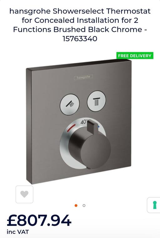 Buy & Sell Ilford Redbridge - Photos for hansgrohe Showerselect Thermostat for Conceal