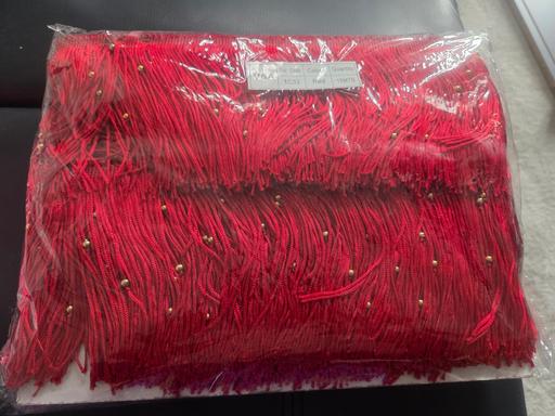 Classes Eccleshill Bradford - Photos for New 15mtrs red beaded fringe 12cm