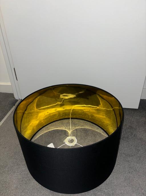 Buy & Sell East Ham East London - Photos for Black and Gold Lampshade