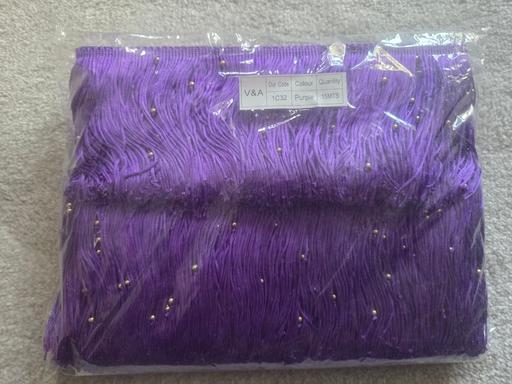 Classes Eccleshill Bradford - Photos for New 15mts purple beaded fringe 12cm width