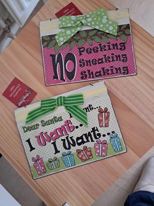 Buy & Sell Tividale Sandwell - Photos for brand new 2 tin novelty Christmas sign