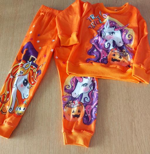 Buy & Sell Liverpool Knowsley - Photos for BNWOT Girls Neon Orange Unicorn Halloween Out