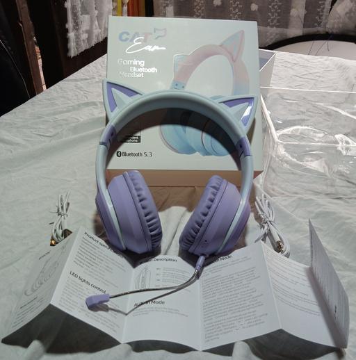 Buy & Sell Thornaby Stockton-on-Tees - Photos for Cat ear gaming Bluetooth headphones 5.3