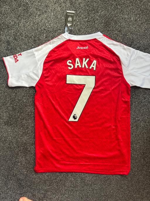 Buy & Sell - Photos for Arsenal 25/26 number 7 saka home shirt