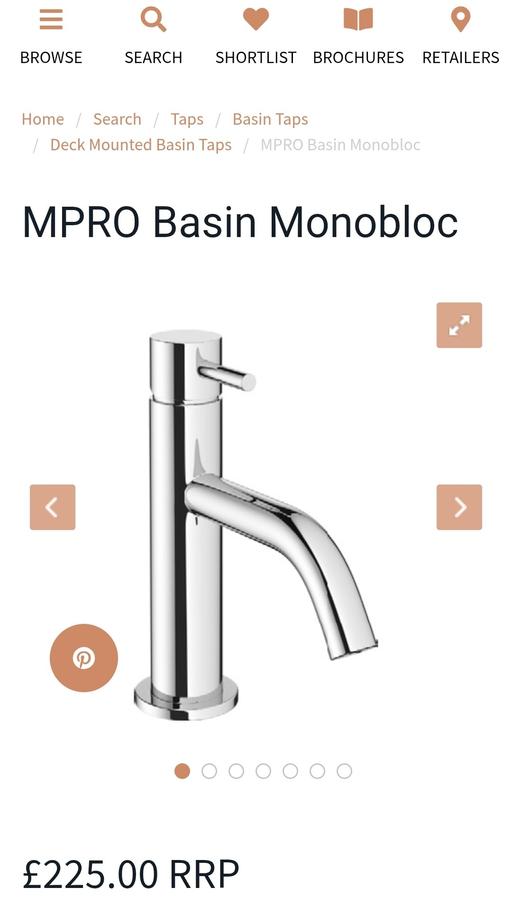 Buy & Sell Ilford Redbridge - Photos for Brand New Boxed Crosswater Chrome MPRO Basin