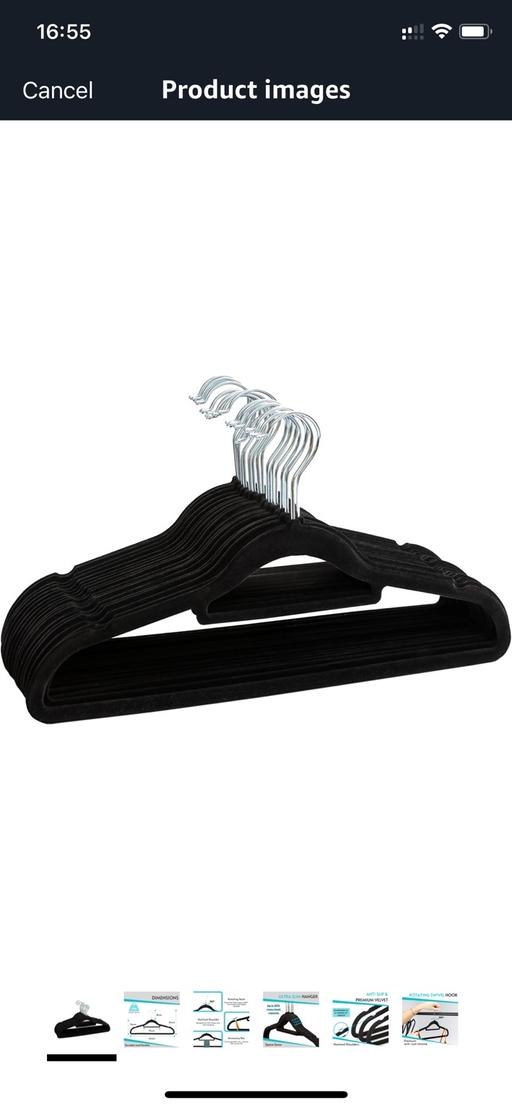 Buy & Sell Beddington Sutton - Photos for 25 Black Velvet Hangers