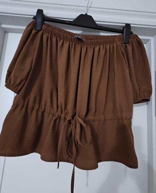 Buy & Sell Runcorn Halton - Photos for Size 12 PRIMARK off the shoulder brown top