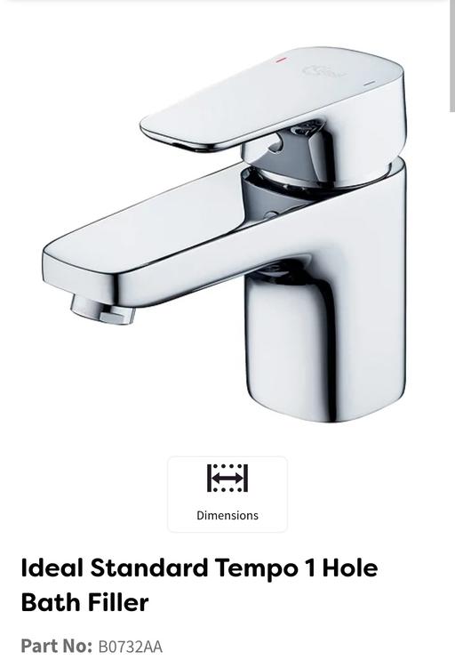 Buy & Sell Little Ilford East London - Photos for Ideal Standard Tempo 1 Hole Bath Filler Part
