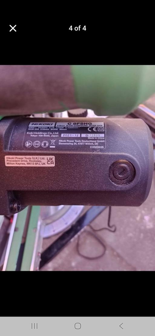 Buy & Sell Oxley Wolverhampton - Photos for Hitachi chop saw